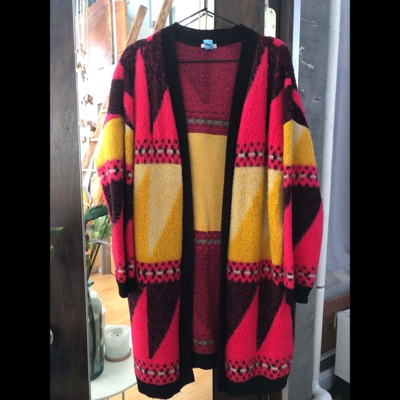 URBAN OUTFITTERS | ECOTE' Southwest Fuzzy Cardigan - Picture 1 of 4